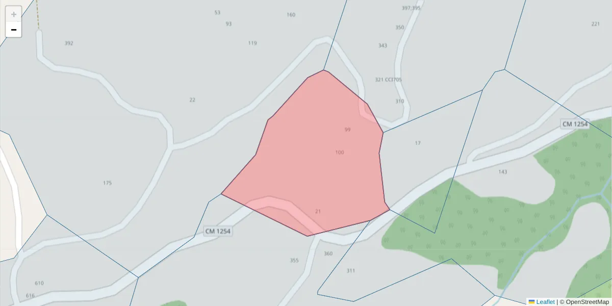 Mapa detalhado do código postal 4630-646 com limites, códigos postais vizinhos e agências dos correios