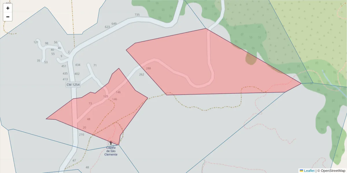 Mapa detalhado do código postal 4630-660 com limites, códigos postais vizinhos e agências dos correios