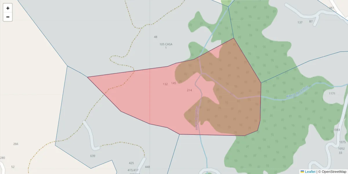 Mapa detalhado do código postal 4630-663 com limites, códigos postais vizinhos e agências dos correios