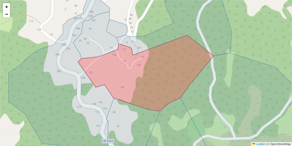Mapa detalhado do código postal 4630-676 com limites, códigos postais vizinhos e agências dos correios