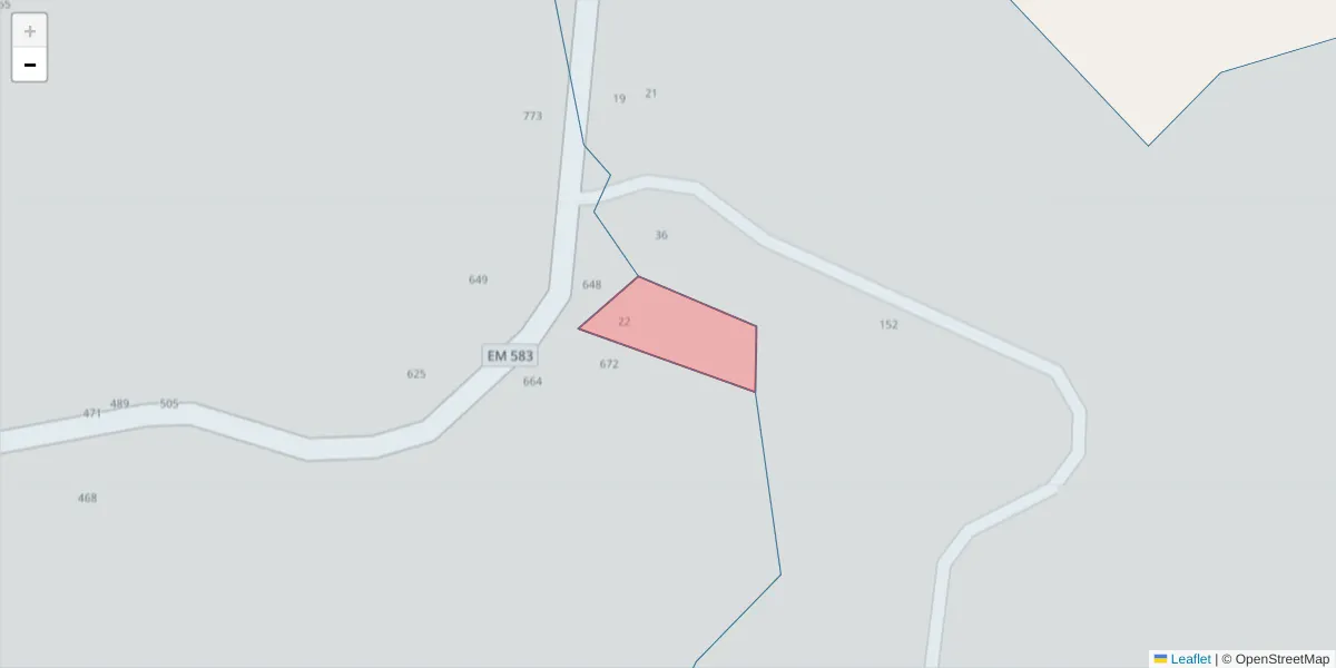 Mapa detalhado do código postal 4630-692 com limites, códigos postais vizinhos e agências dos correios