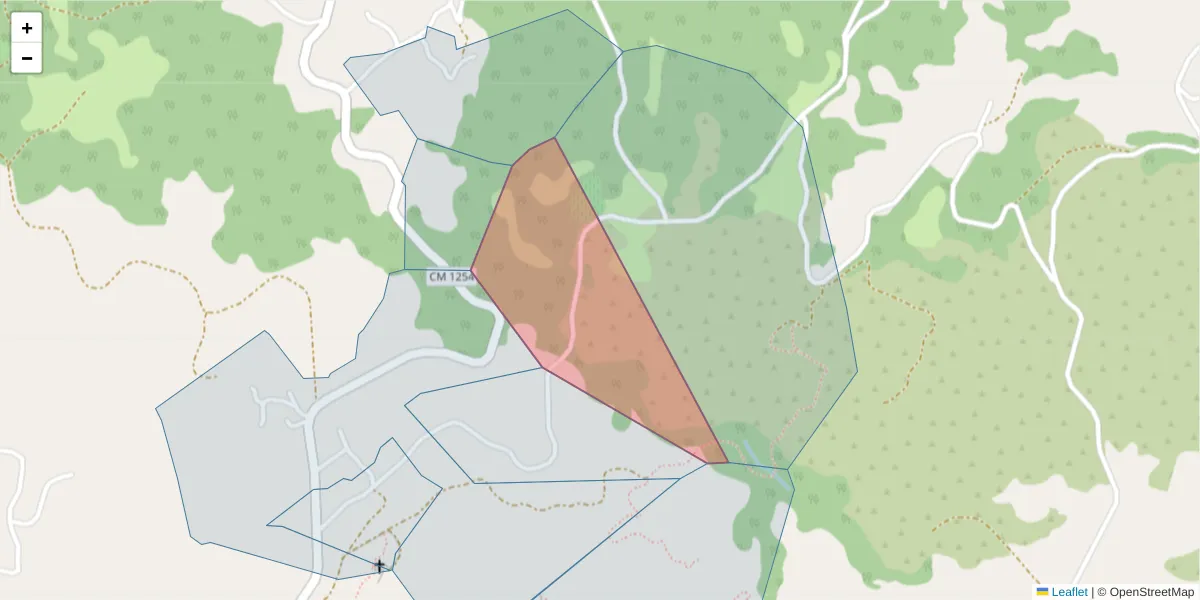 Mapa detalhado do código postal 4630-727 com limites, códigos postais vizinhos e agências dos correios