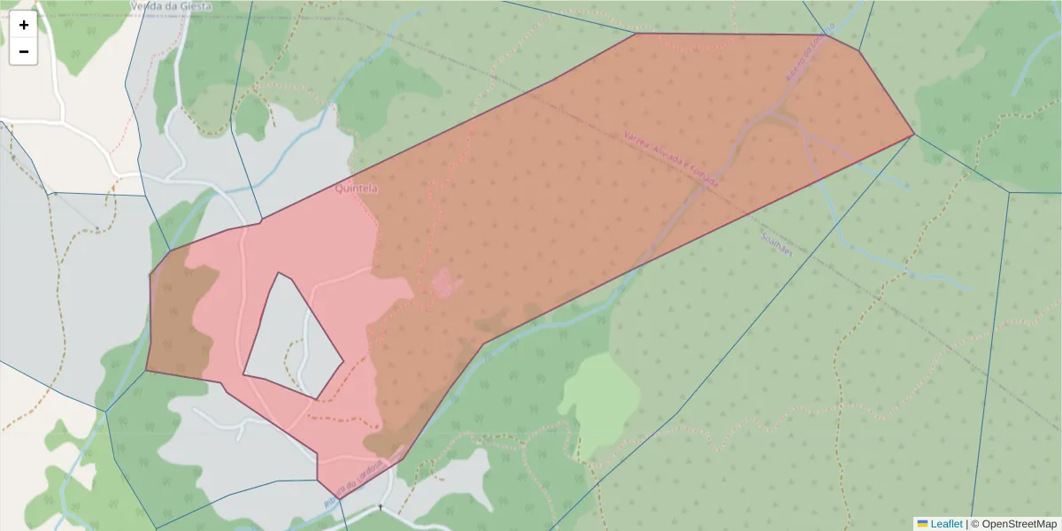Mapa detalhado do código postal 4630-728 com limites, códigos postais vizinhos e agências dos correios