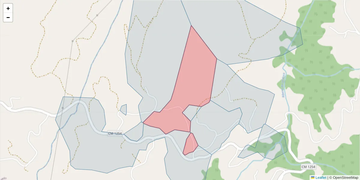 Mapa detalhado do código postal 4630-769 com limites, códigos postais vizinhos e agências dos correios