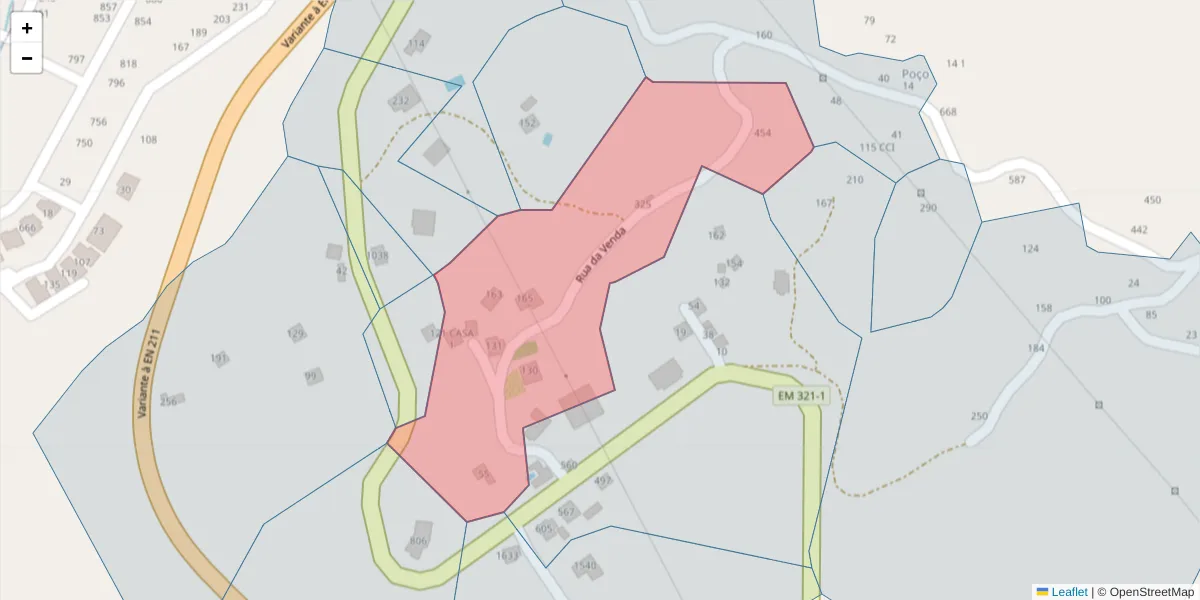 Mapa detalhado do código postal 4630-775 com limites, códigos postais vizinhos e agências dos correios