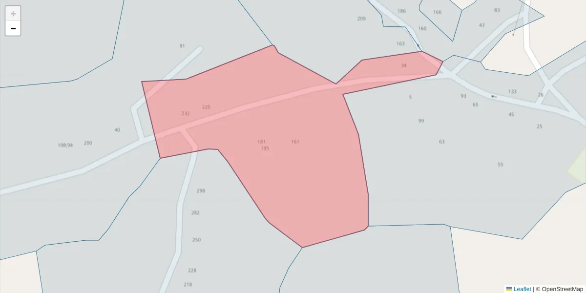Mapa detalhado do código postal 4635-098 com limites, códigos postais vizinhos e agências dos correios