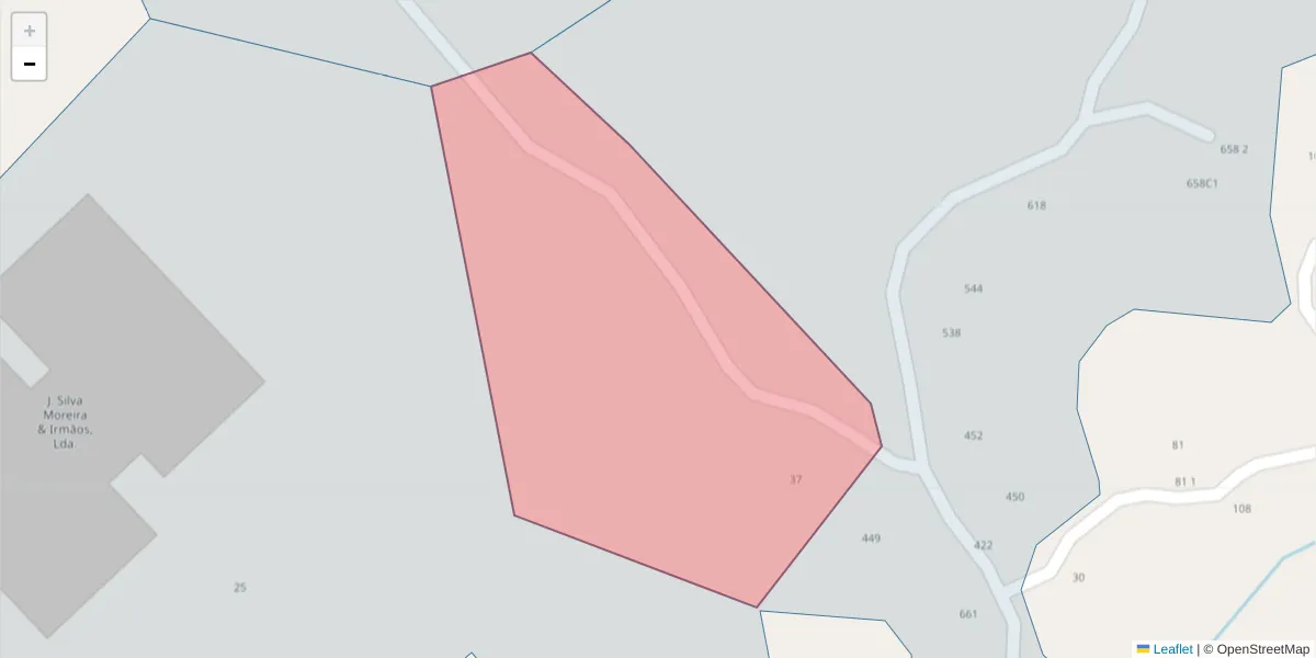 Mapa detalhado do código postal 4635-143 com limites, códigos postais vizinhos e agências dos correios