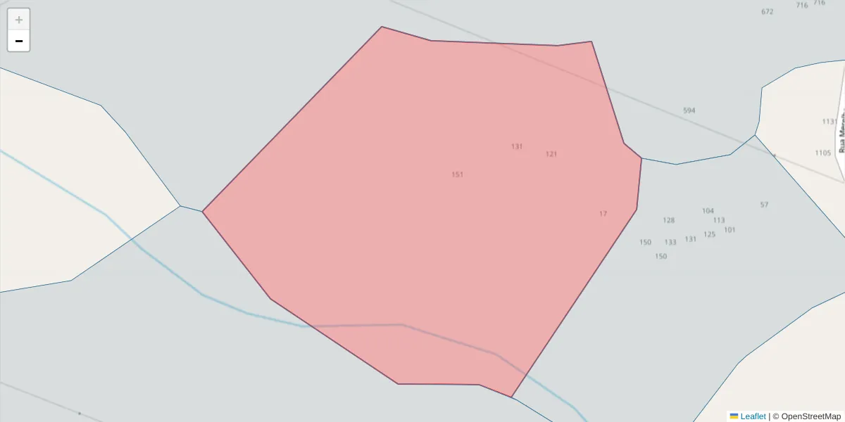 Mapa detalhado do código postal 4635-197 com limites, códigos postais vizinhos e agências dos correios