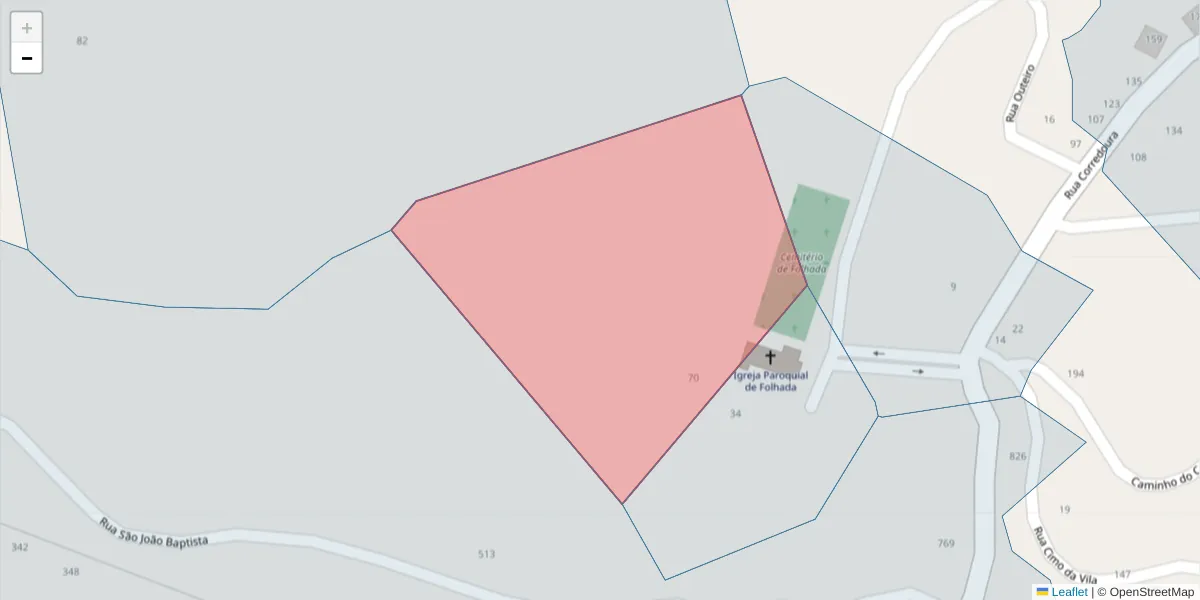 Mapa detalhado do código postal 4635-202 com limites, códigos postais vizinhos e agências dos correios