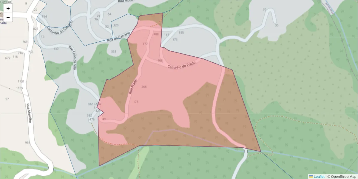 Mapa detalhado do código postal 4635-226 com limites, códigos postais vizinhos e agências dos correios