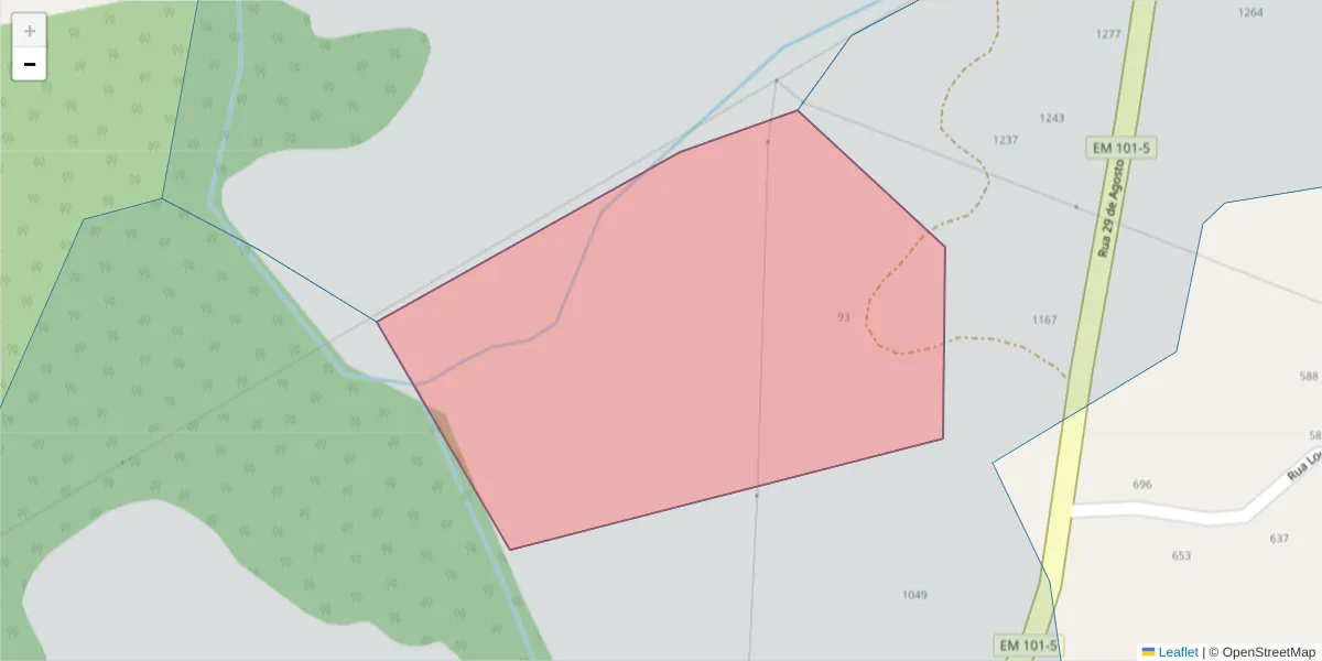 Mapa detalhado do código postal 4635-246 com limites, códigos postais vizinhos e agências dos correios