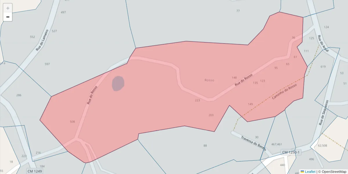 Mapa detalhado do código postal 4635-280 com limites, códigos postais vizinhos e agências dos correios