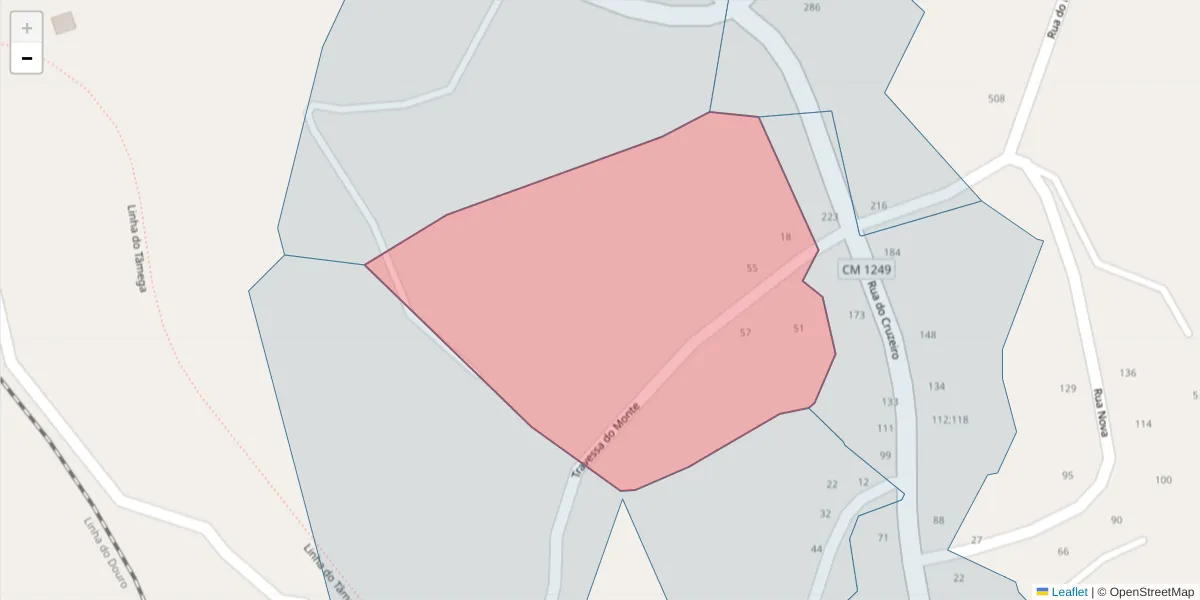 Mapa detalhado do código postal 4635-322 com limites, códigos postais vizinhos e agências dos correios