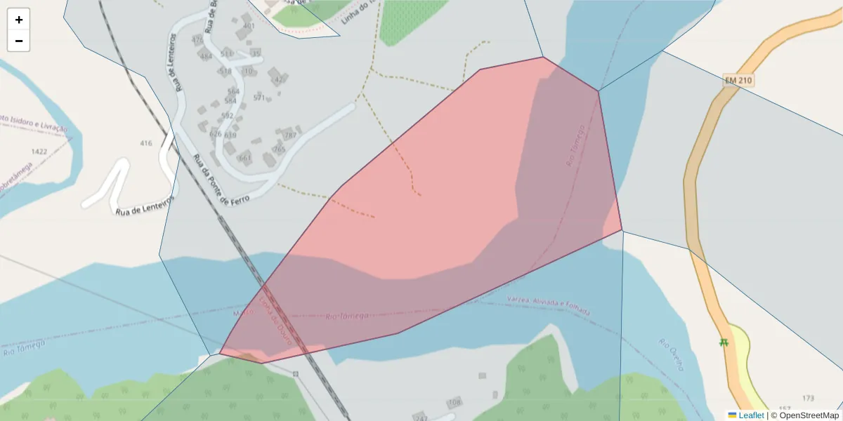 Mapa detalhado do código postal 4635-344 com limites, códigos postais vizinhos e agências dos correios