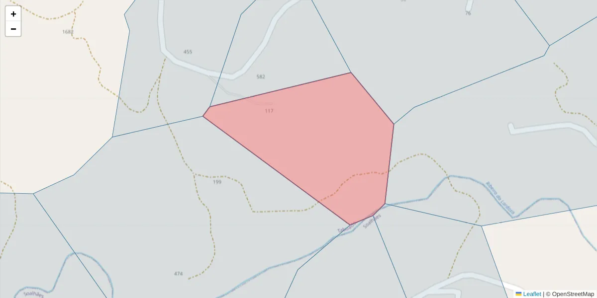 Mapa detalhado do código postal 4635-481 com limites, códigos postais vizinhos e agências dos correios