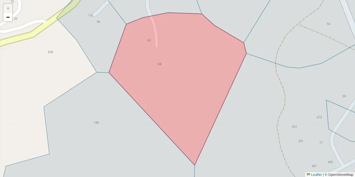 Mapa detalhado do código postal 4635-493 com limites, códigos postais vizinhos e agências dos correios