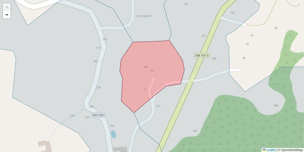 Mapa detalhado do código postal 4635-499 com limites, códigos postais vizinhos e agências dos correios