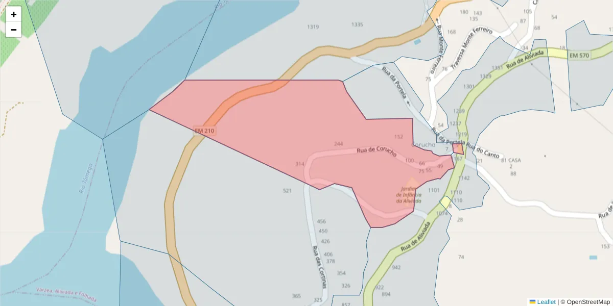 Mapa detalhado do código postal 4635-572 com limites, códigos postais vizinhos e agências dos correios