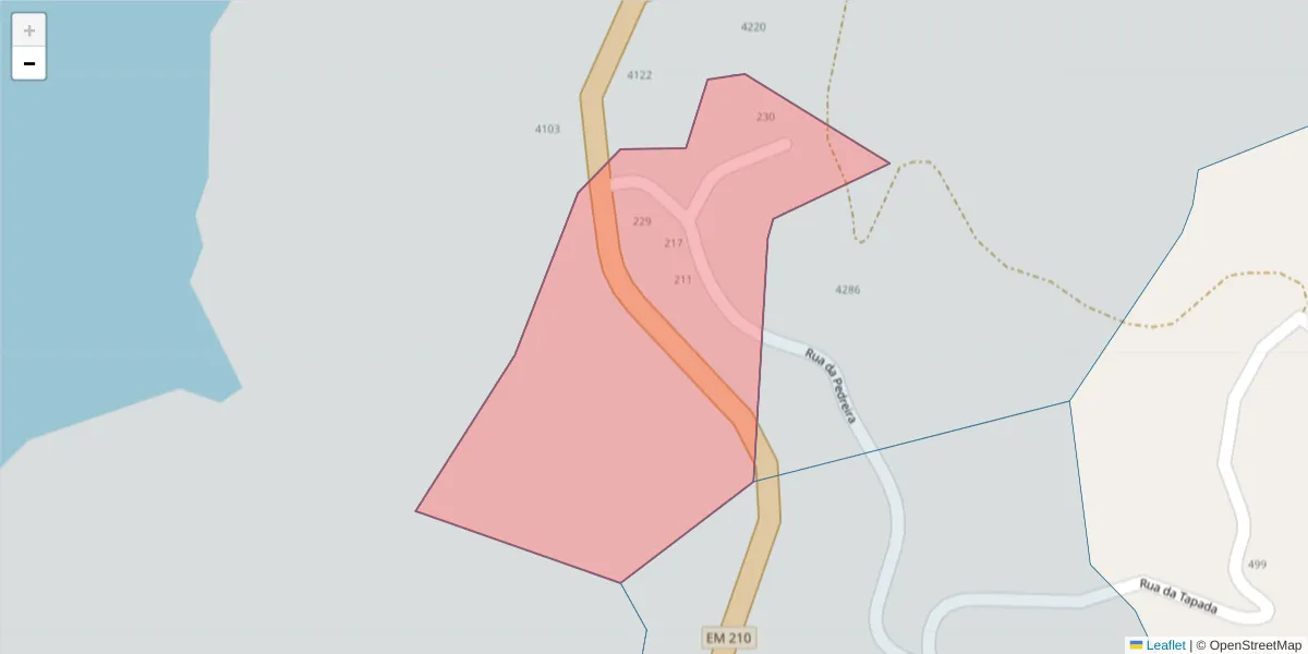 Mapa detalhado do código postal 4635-623 com limites, códigos postais vizinhos e agências dos correios