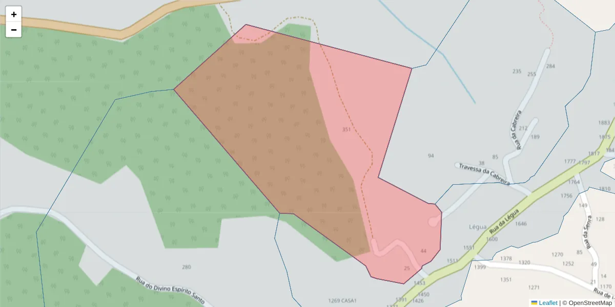 Mapa detalhado do código postal 4635-648 com limites, códigos postais vizinhos e agências dos correios