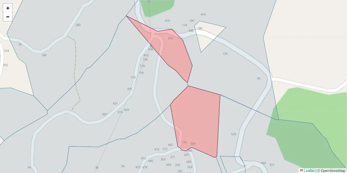Mapa detalhado do código postal 4635-673 com limites, códigos postais vizinhos e agências dos correios