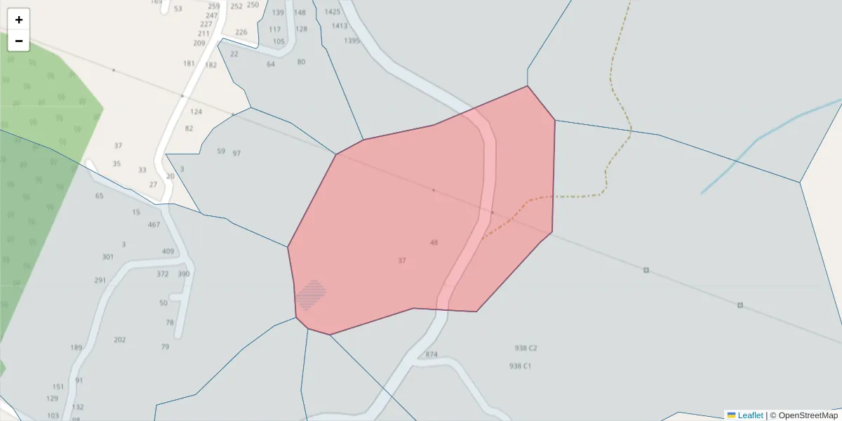 Mapa detalhado do código postal 4635-691 com limites, códigos postais vizinhos e agências dos correios