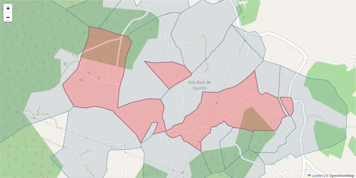 Mapa detalhado do código postal 4635-707 com limites, códigos postais vizinhos e agências dos correios