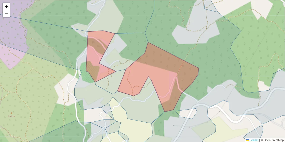 Mapa detalhado do código postal 4635-723 com limites, códigos postais vizinhos e agências dos correios