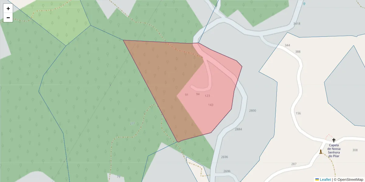 Mapa detalhado do código postal 4635-746 com limites, códigos postais vizinhos e agências dos correios