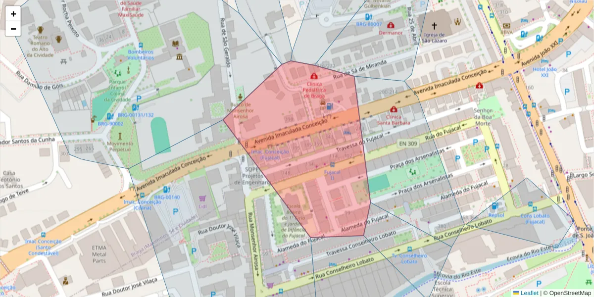 Mapa detalhado do código postal 47505-081 com limites, códigos postais vizinhos e agências dos correios