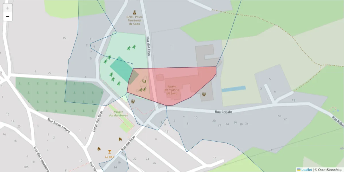 Mapa detalhado do código postal 6320-000 com limites, códigos postais vizinhos e agências dos correios