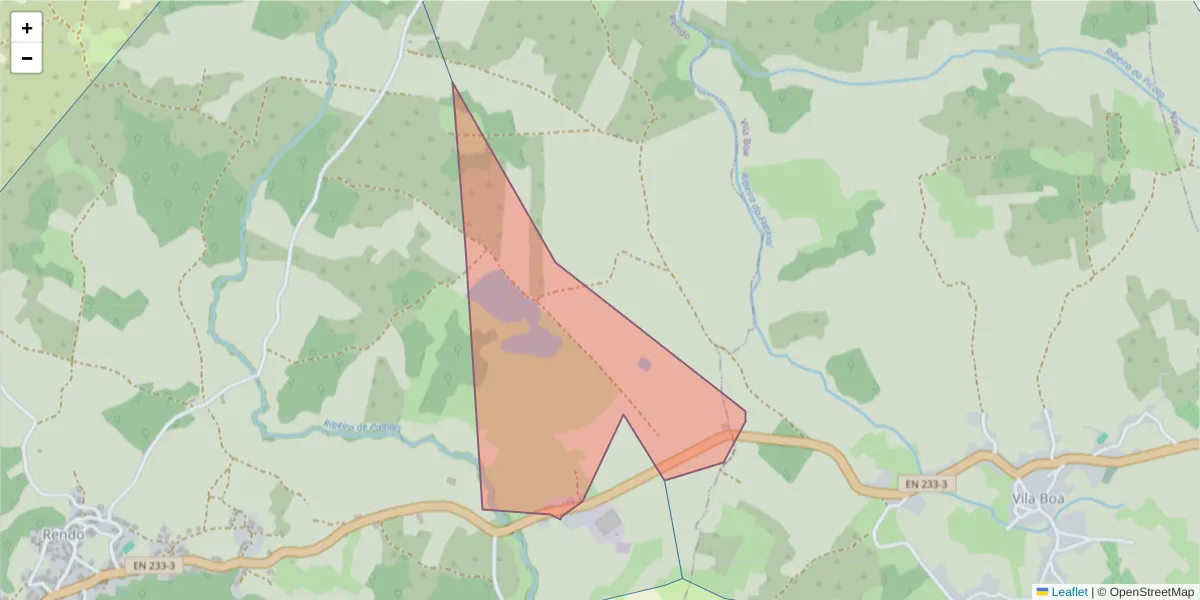 Mapa detalhado do código postal 6320-280 com limites, códigos postais vizinhos e agências dos correios