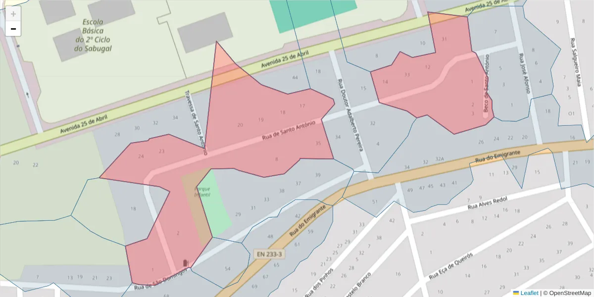 Mapa detalhado do código postal 6320-322 com limites, códigos postais vizinhos e agências dos correios