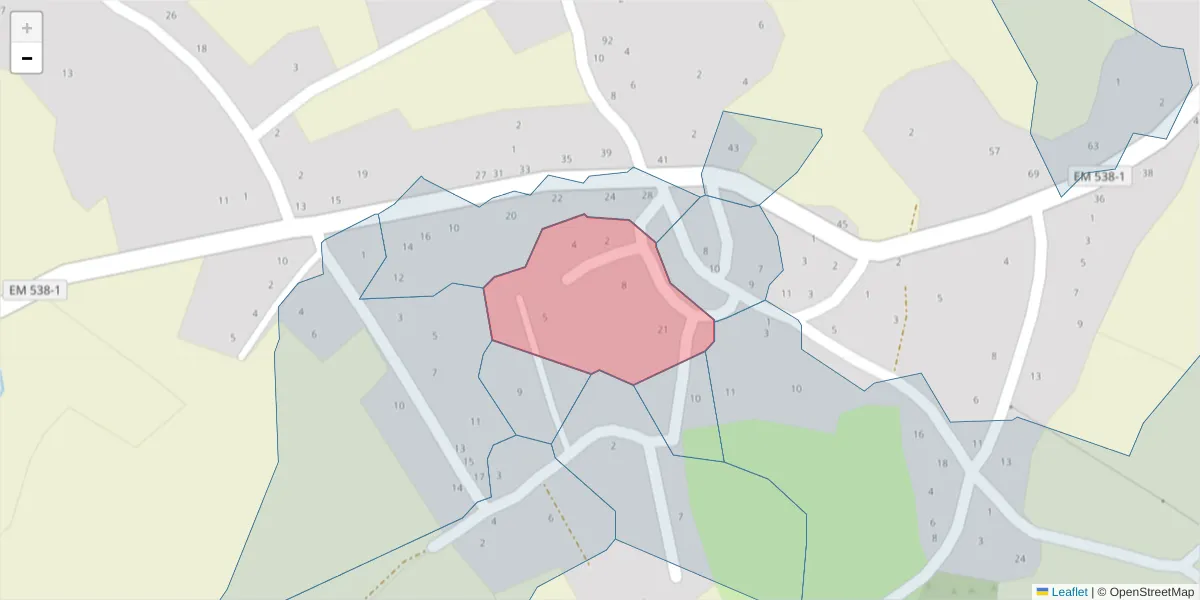 Mapa detalhado do código postal 6320-475 com limites, códigos postais vizinhos e agências dos correios