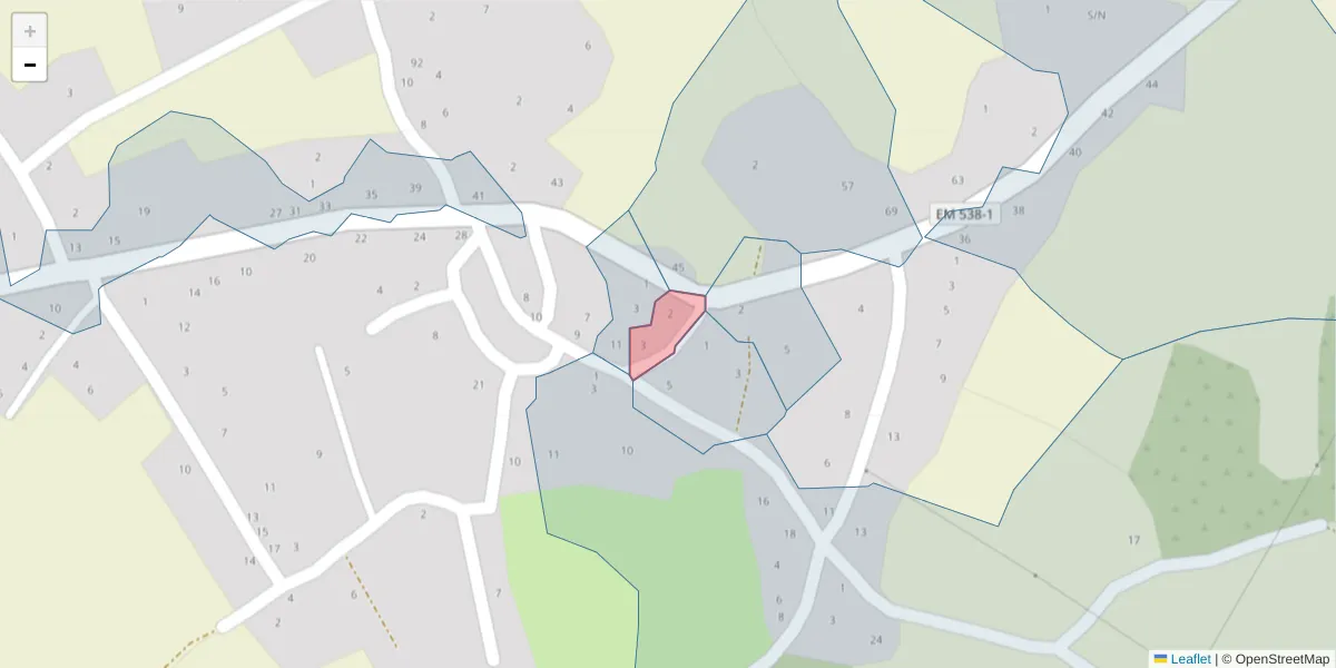 Mapa detalhado do código postal 6320-492 com limites, códigos postais vizinhos e agências dos correios