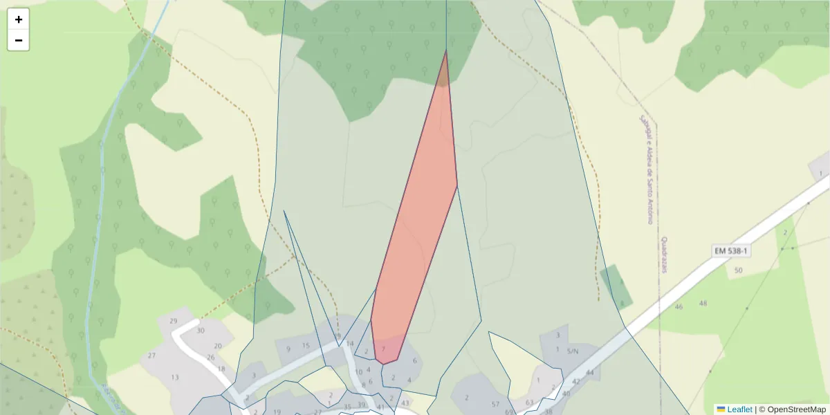 Mapa detalhado do código postal 6320-495 com limites, códigos postais vizinhos e agências dos correios