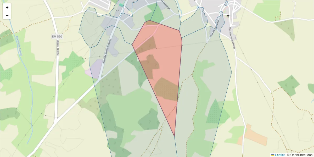 Mapa detalhado do código postal 6320-629 com limites, códigos postais vizinhos e agências dos correios