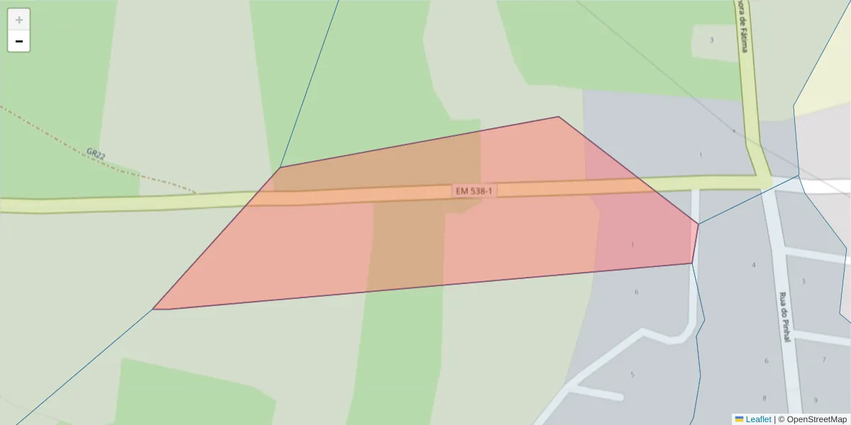 Mapa detalhado do código postal 6320-631 com limites, códigos postais vizinhos e agências dos correios
