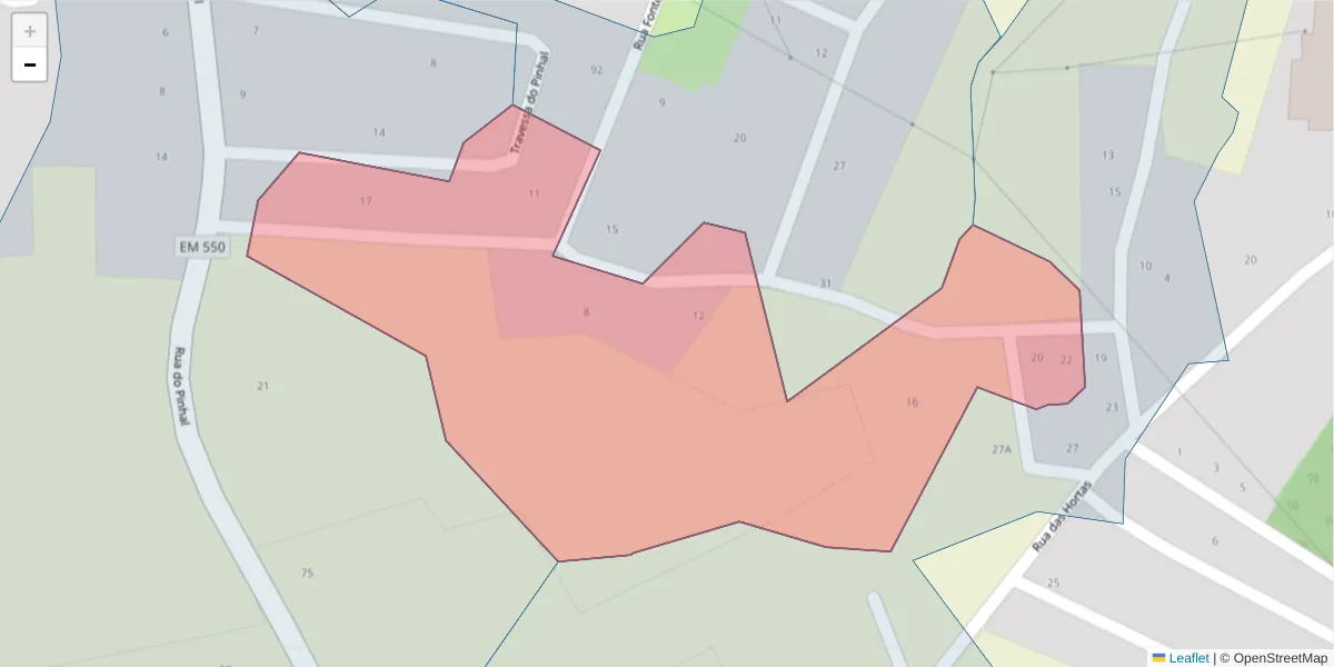 Mapa detalhado do código postal 6320-682 com limites, códigos postais vizinhos e agências dos correios