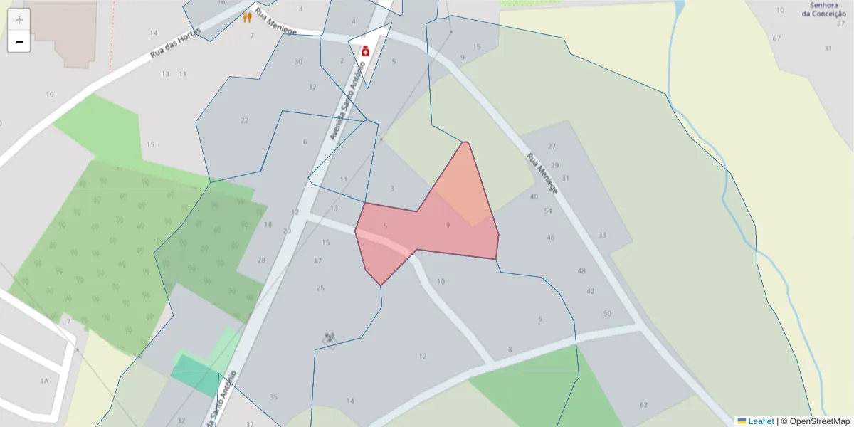 Mapa detalhado do código postal 6320-706 com limites, códigos postais vizinhos e agências dos correios