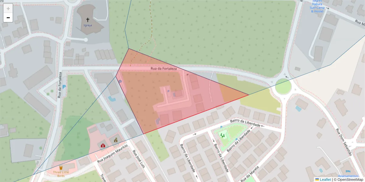 Mapa detalhado do código postal 6850-350 com limites, códigos postais vizinhos e agências dos correios