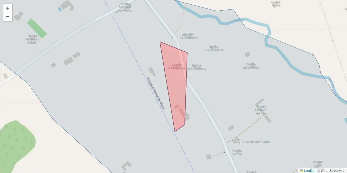 Mapa detalhado do código postal 7000-753 com limites, códigos postais vizinhos e agências dos correios