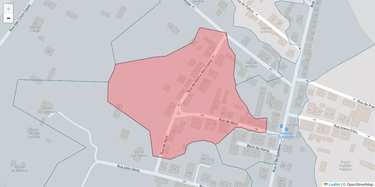 Mapa detalhado do código postal 7005-387 com limites, códigos postais vizinhos e agências dos correios