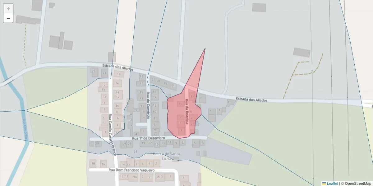 Mapa detalhado do código postal 7005-856 com limites, códigos postais vizinhos e agências dos correios