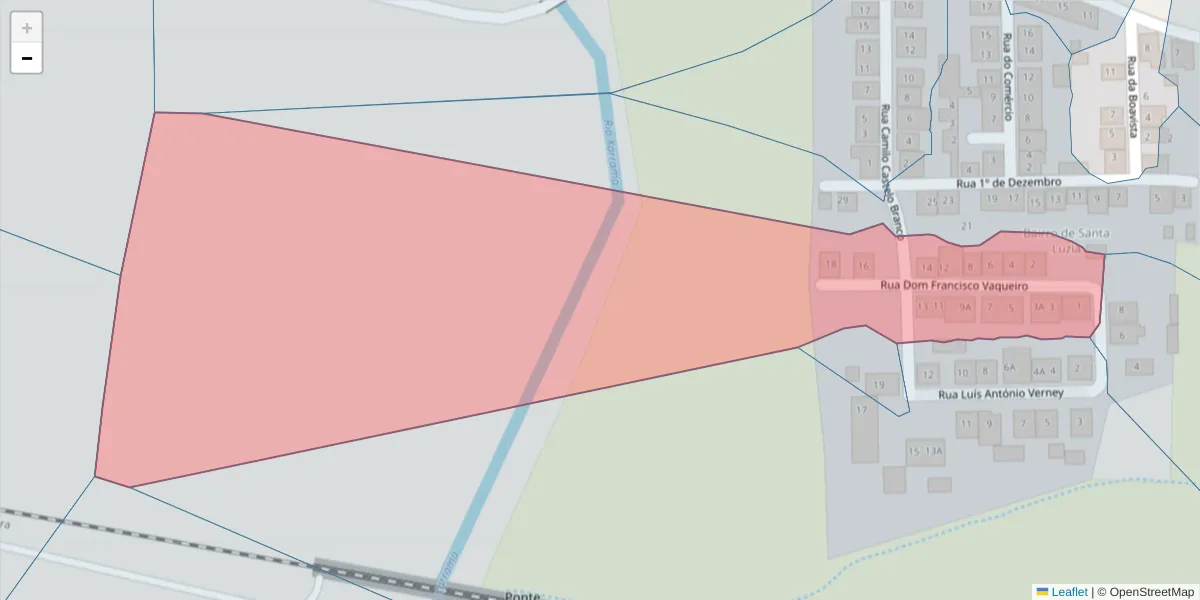 Mapa detalhado do código postal 7005-858 com limites, códigos postais vizinhos e agências dos correios