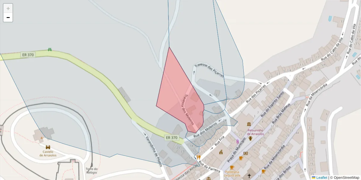 Mapa detalhado do código postal 7040-087 com limites, códigos postais vizinhos e agências dos correios