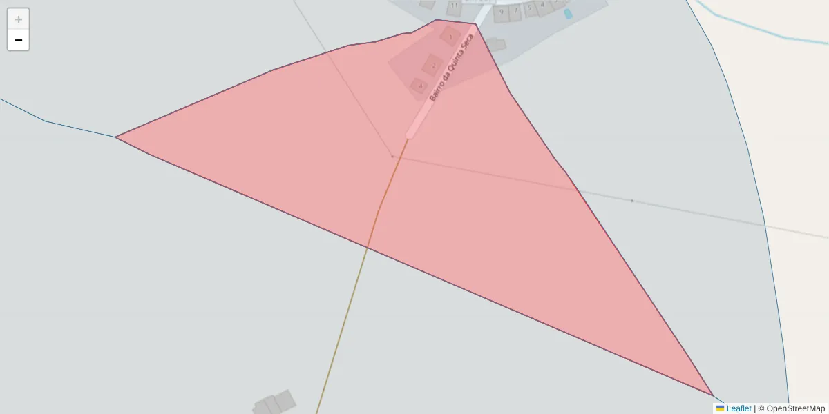 Mapa detalhado do código postal 7040-521 com limites, códigos postais vizinhos e agências dos correios