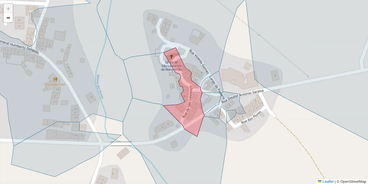 Mapa detalhado do código postal 7100-663 com limites, códigos postais vizinhos e agências dos correios