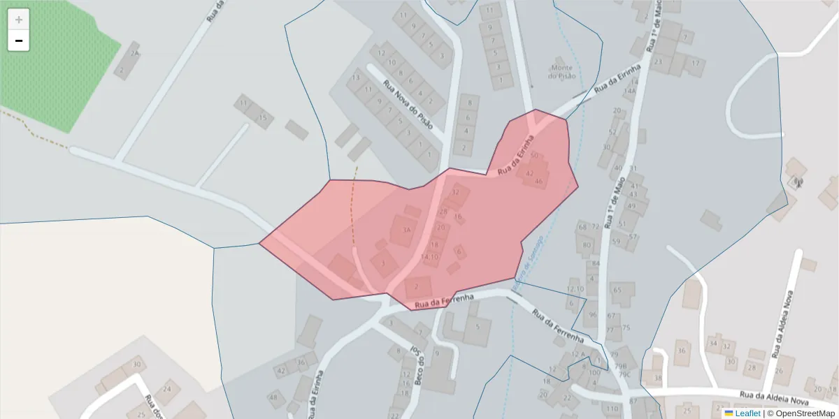 Mapa detalhado do código postal 7150-367 com limites, códigos postais vizinhos e agências dos correios