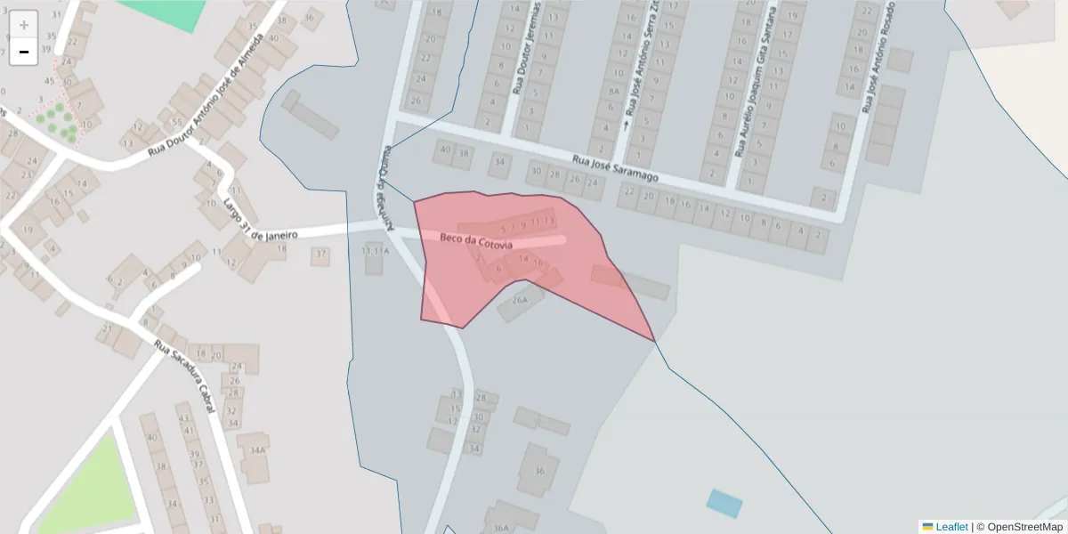 Mapa detalhado do código postal 7160-053 com limites, códigos postais vizinhos e agências dos correios
